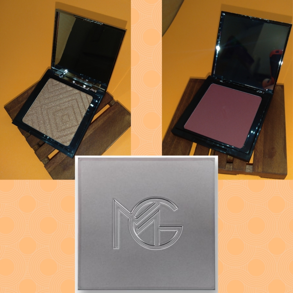 2 Makeup Geek Gunmetal Mirrored Compacts